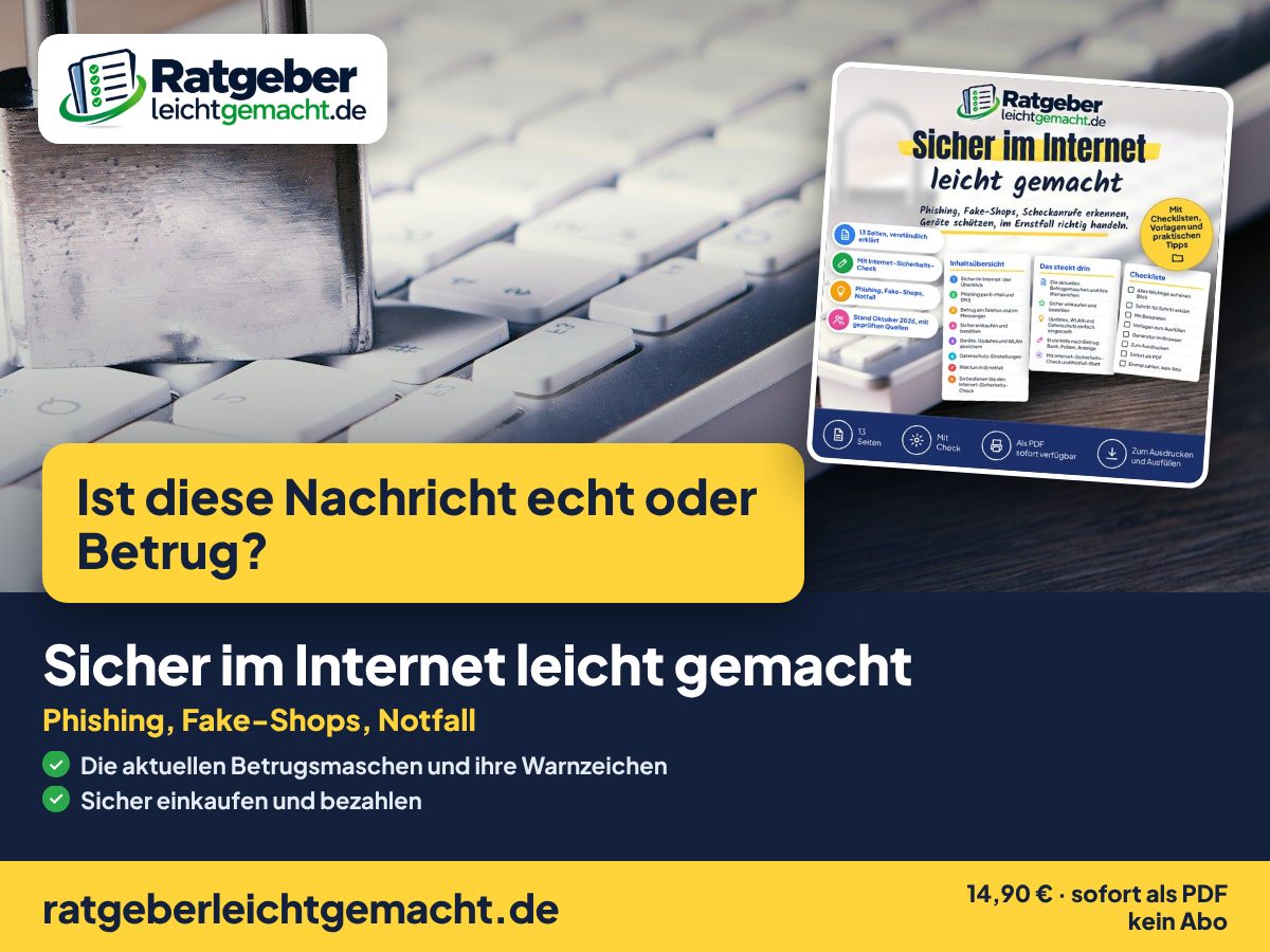 Titelbild Sicher im Internet leicht gemacht
