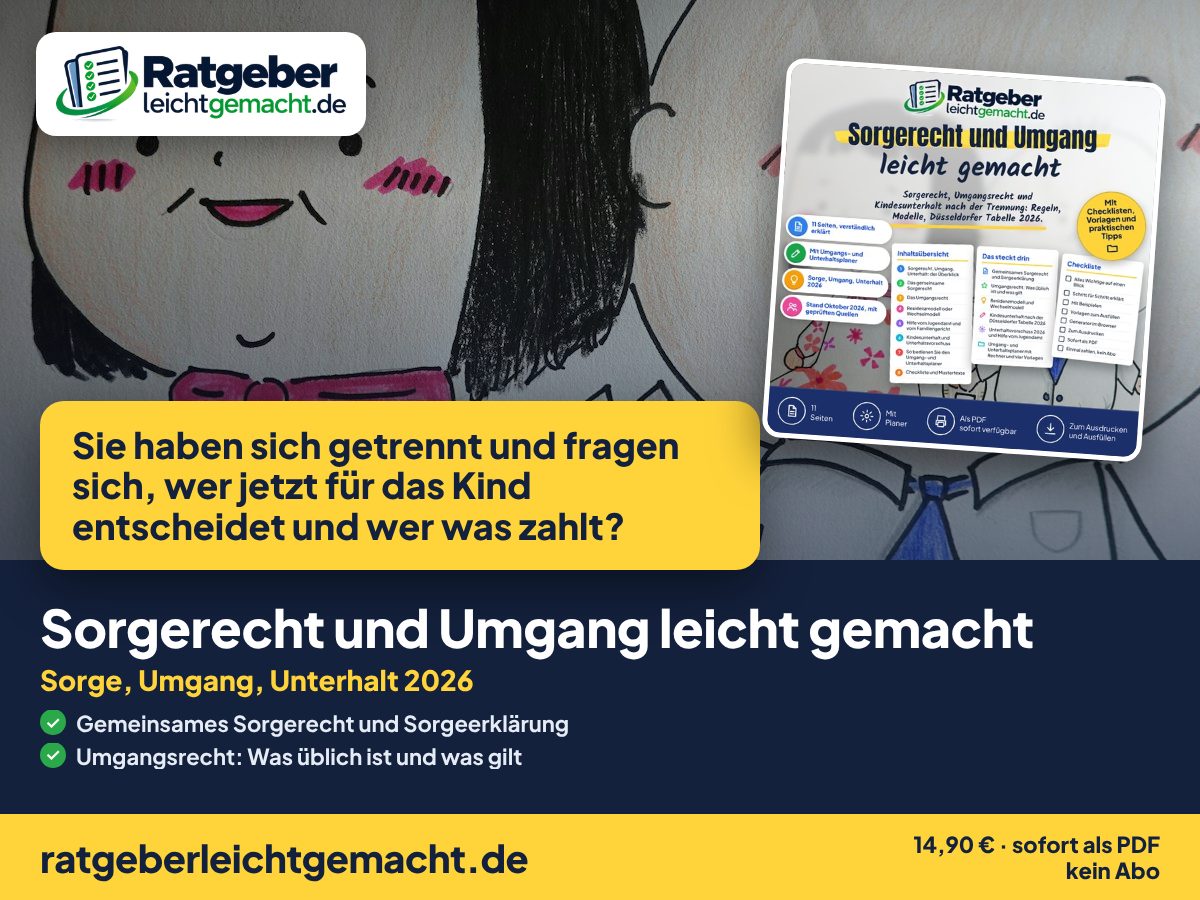 Titelbild Sorgerecht und Umgang leicht gemacht