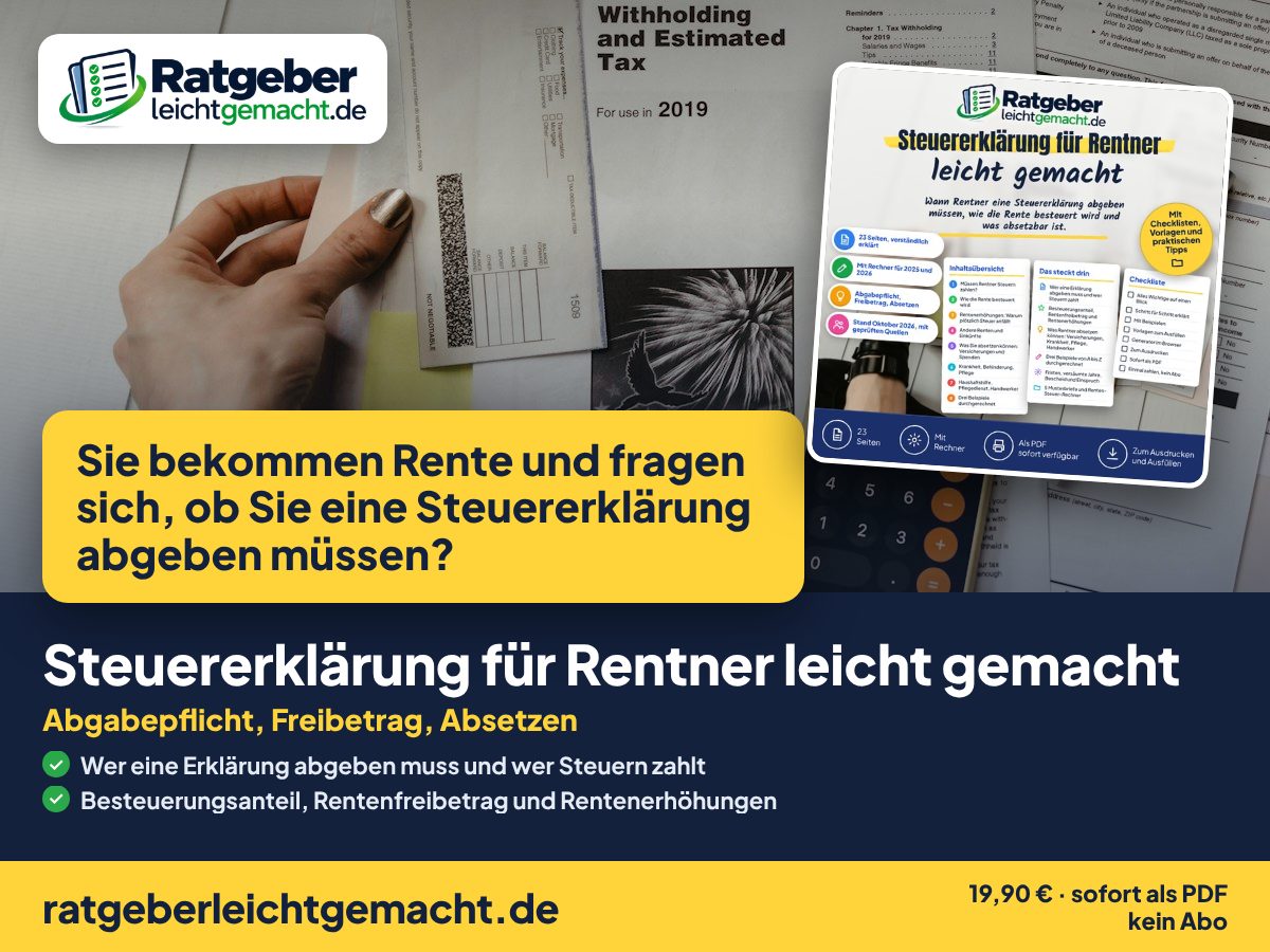 Titelbild Steuererklärung für Rentner leicht gemacht