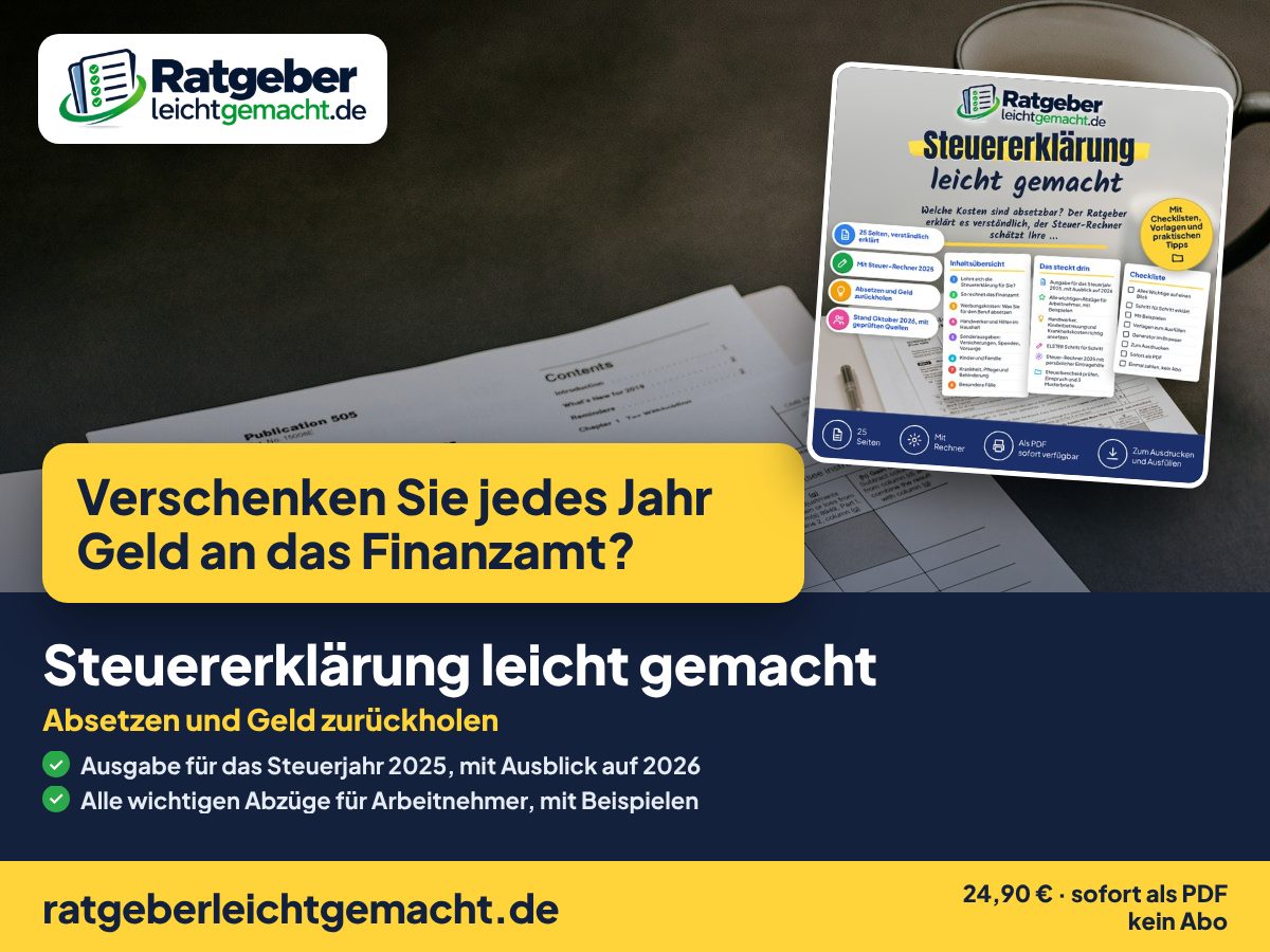 Titelbild Steuererklärung leicht gemacht