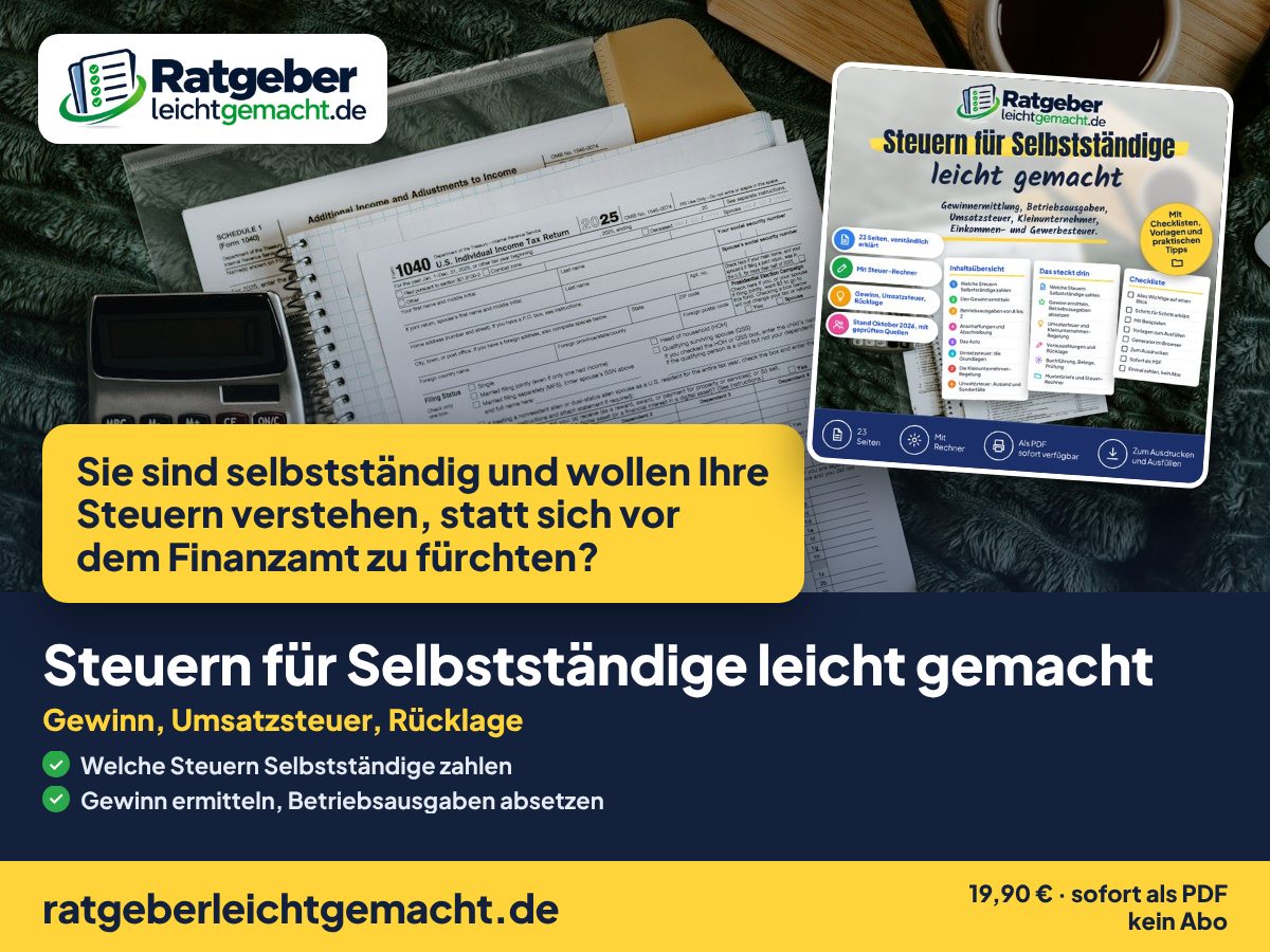Titelbild Steuern für Selbstständige leicht gemacht