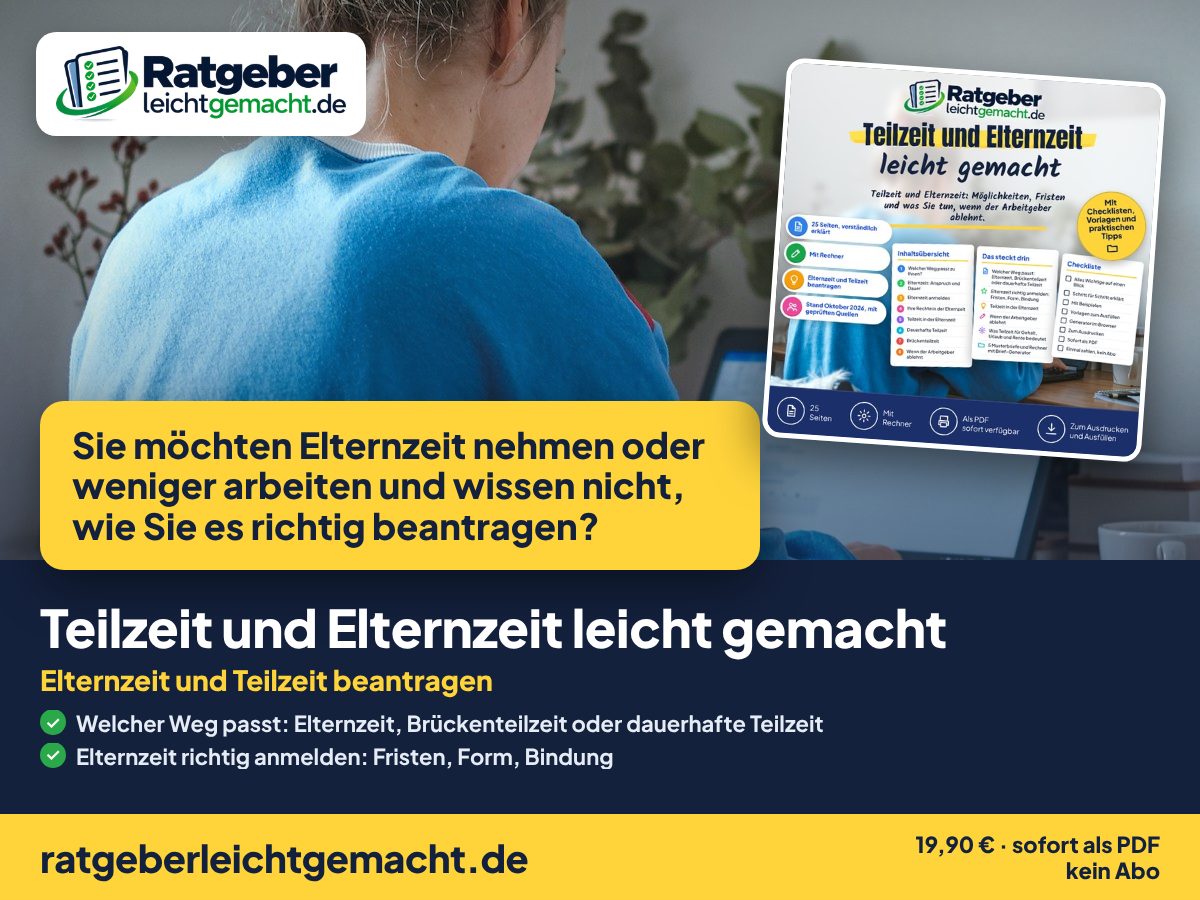 Titelbild Teilzeit und Elternzeit leicht gemacht