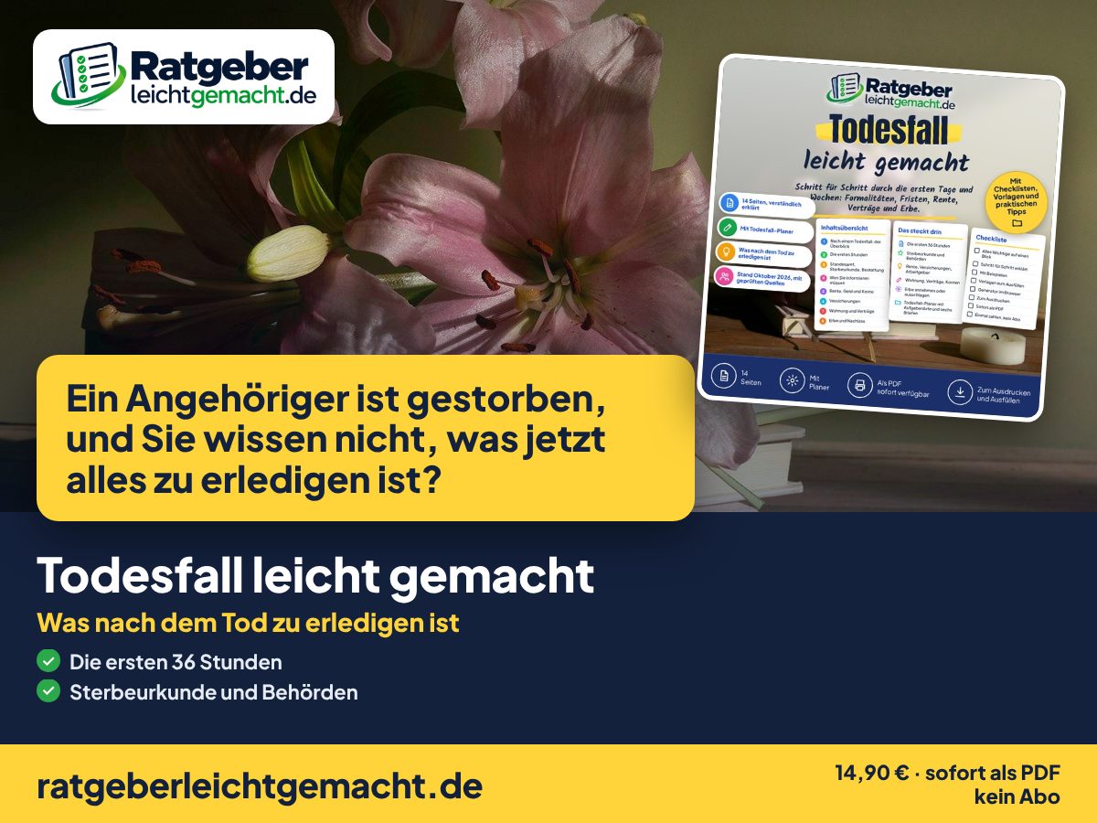 Titelbild Todesfall leicht gemacht