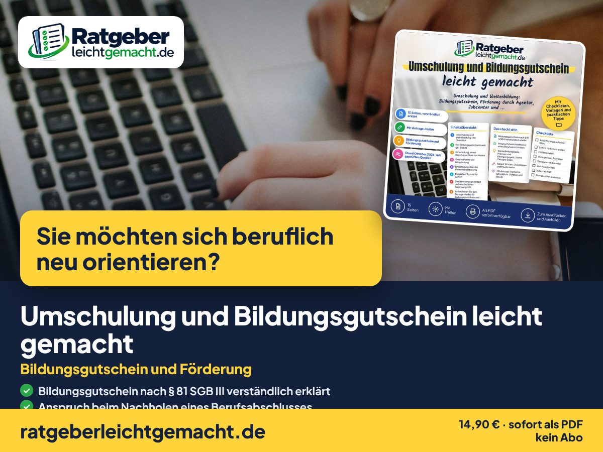 Titelbild Umschulung und Bildungsgutschein leicht gemacht