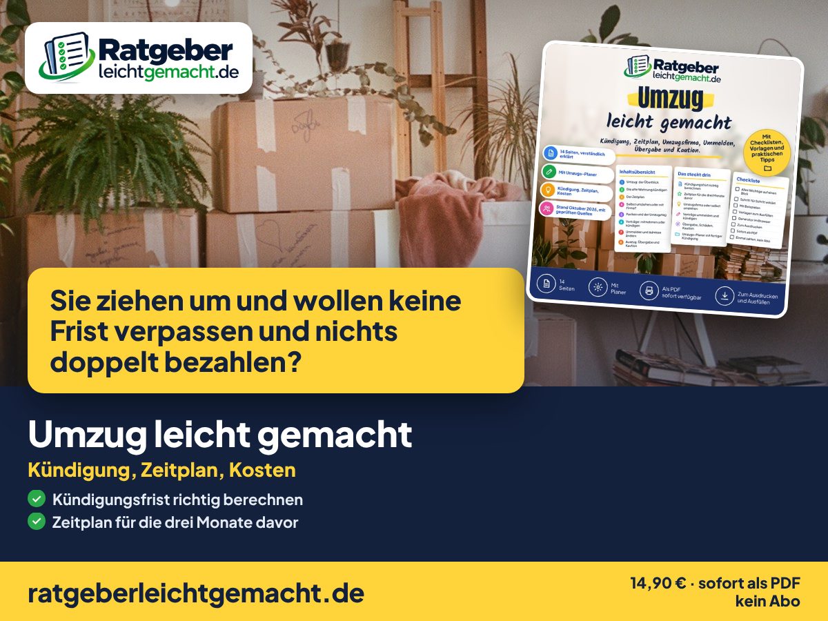 Titelbild Umzug leicht gemacht