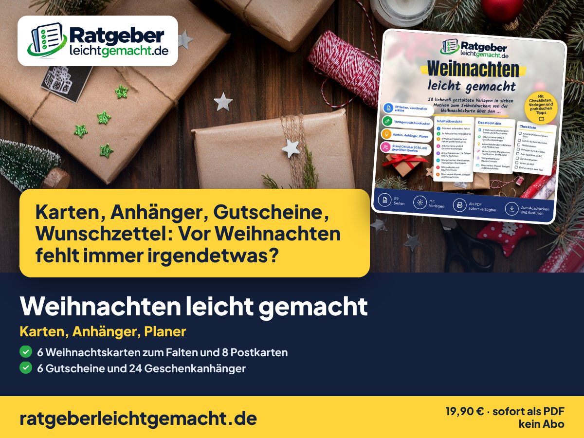 Titelbild Weihnachten leicht gemacht