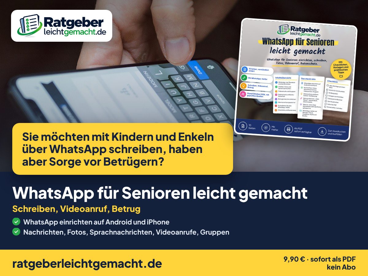 Titelbild WhatsApp für Senioren leicht gemacht