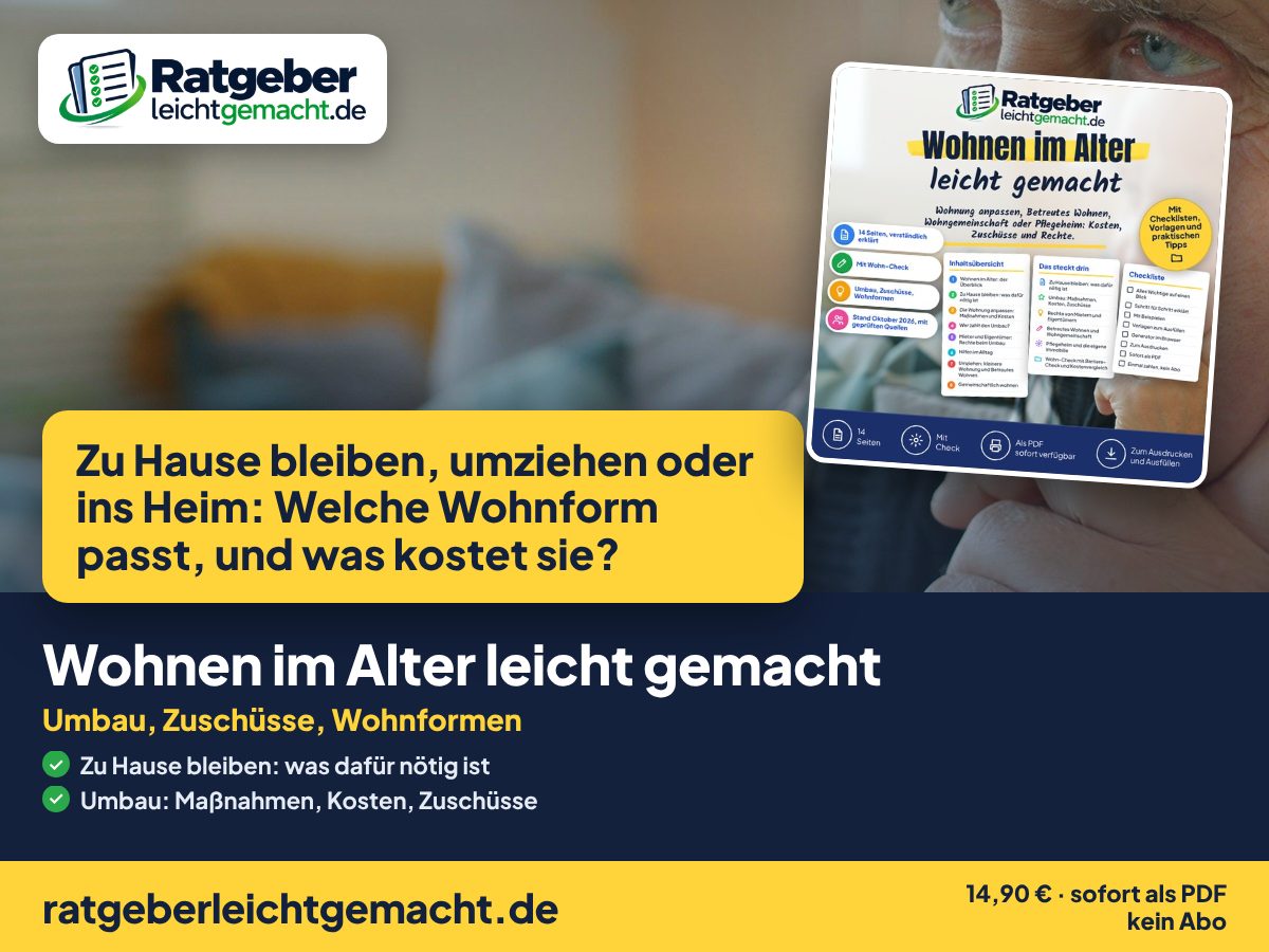 Titelbild Wohnen im Alter leicht gemacht