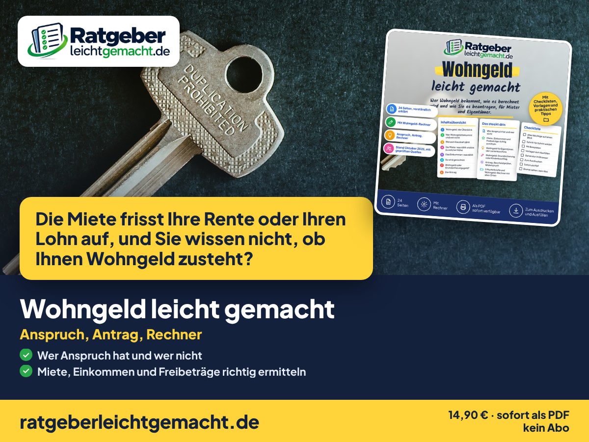 Titelbild Wohngeld leicht gemacht